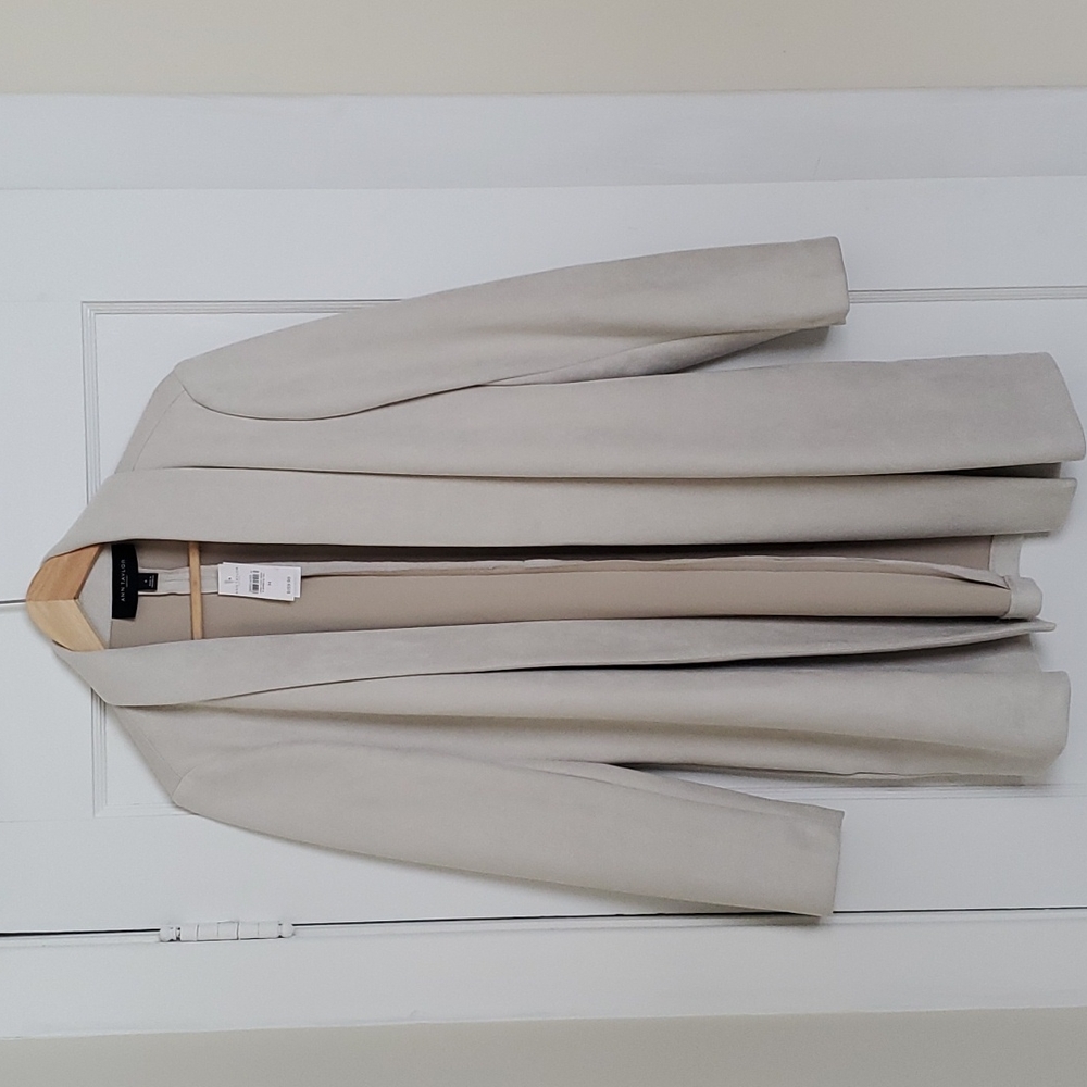 Ann Taylor Suede Cardigan Coat